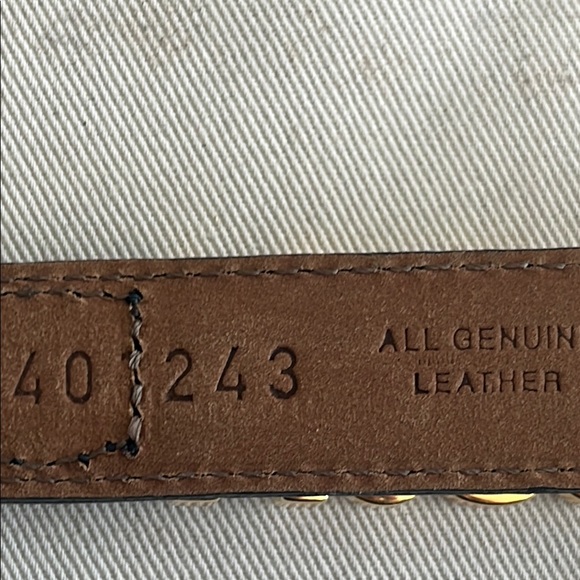 Moschino Black and Gold Statement Belt